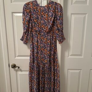 Floral Multicolor Women's Dress